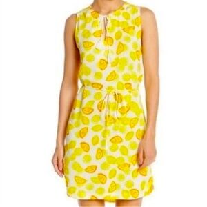 Beachlunchlounge- Favorite Summer Lemon and Orange shift dress. Size L